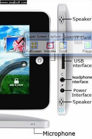 7 " Epad Android 2.3 RAM 256M ROM 4GB Camera Flash 10.1 WiFi 7 inch Tablet PC