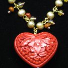 Fiery Heart Necklace