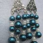 Blue Pearl Chandelier earrings
