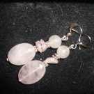 Gemstone Earrings - Rose Quartz