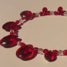 Ruby and Crystal Classic Necklace