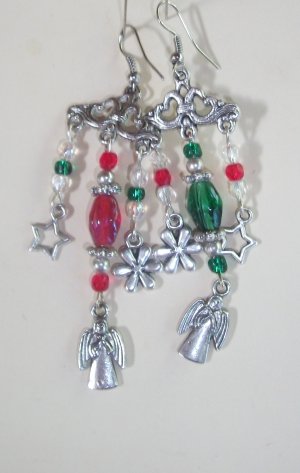 Christmas chandelier earrings