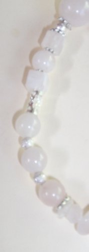 Rose Quartz gemstone bracelet - stretch