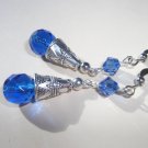 Baroque style Sapphire Crystal Earrings