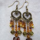 Topaz Tribal Crystal Earrings