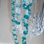 Crystal Wave Necklace - Teal