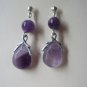 Amethyst Gemstone Briolette Earrings