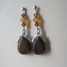 Tiger Eye Briolette Earrings