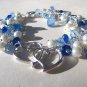 Sapphire and heart bracelet