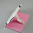 Pink PU Leather Case for Pandigital SuperNova - 8" Media Tablet/R80B400