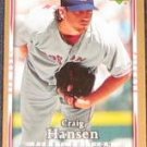  2007 UD First Edition Craig Hansen #66 Red Sox