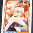  1992 Topps Debut Doug Simons #163 Mets