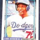  1992 Topps Debut Tom Goodwin #65 Dodgers