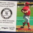  99 Nebraska Baseball Pocket Schedule Jay Sirianni