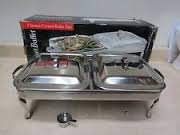 Gourmet Buffet 3.8 Qt 2 Section Covered Buffet Dish