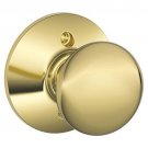 Schlage F170-PLY Plymouth Single Dummy Door Knob, Lifetime Polished Brass