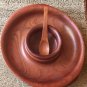 Wood Chip and Dip Bowl Set and Spoon