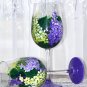 Yellow and Purple Lilacs Stemware