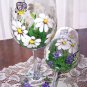 White Daisy Stemware