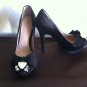 Glint Dina Pumps Black Satin 6M Super Cute