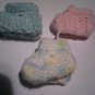 Newborn hand crochet baby booties for girl