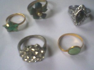 set of 6 mixed rings