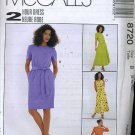 McCalls 8720 Fast 2 Hour Sewing Pattern Pullover Dress Belt Sz 8 10 12
