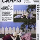 McCalls 6369 Craft Sewing Pattern Pig Dolls Boy Girl Clothes