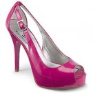 Worthington Peep Toe Patent Cut Out Platform Pump Stiletto (Guess Hondo) - Fuchsia/Hot Pink - 7.5
