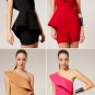 ASOS Aqua Wendy One Shoulder Peplum Dress Structured Frill Ruffle MSRP $245 - Hot Pink - US 6/UK 10
