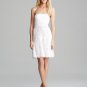 Diane Von Furstenberg DVF Amira Lace Fit and Flare Strapless Dress - White - 6
