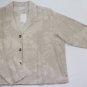 Ladies Plus Size Coldwater Creek Linen Jacket Embroider Flower Butterfly NWT 1X