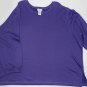 Ladies Women Long Sleeve Plus Size 4X BLUE Sweater Sweatshirt New Crew Neck