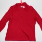 Ladies Women's Plus Size RED Henley Shirt Blouse Top 2x NO BOUNDARIES New