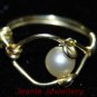 Gold Pearl Ring