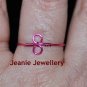 Pink Infinity Ring