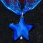 Blue Star Pendant and Earrings Set