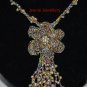 Multicoloured Crochet Flower Necklace
