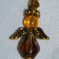 Brown and gold Angel Mobile Charm