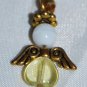 white, yellow and gold Angel Mobile Charm