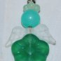 Green and White Angel Mobile Charm