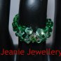 Green Swarovski Crystal Ring