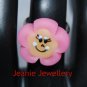 Light Pink Flower (Biscuit) Ring