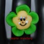 Green Flower (Biscuit) Ring