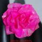 Pink Fish Scale Flower Ring
