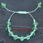 Green Shamballa Bracelet with Green Crystals