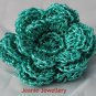 Turquoise Flower Brooch and Hair Clip