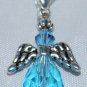 Light Blue Angel Clip on Charm
