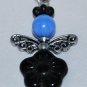 Black and Blue Angel Bag Charm