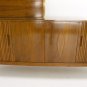 Mid Century Tambour Walnut Credenza Bar Etagere Danish